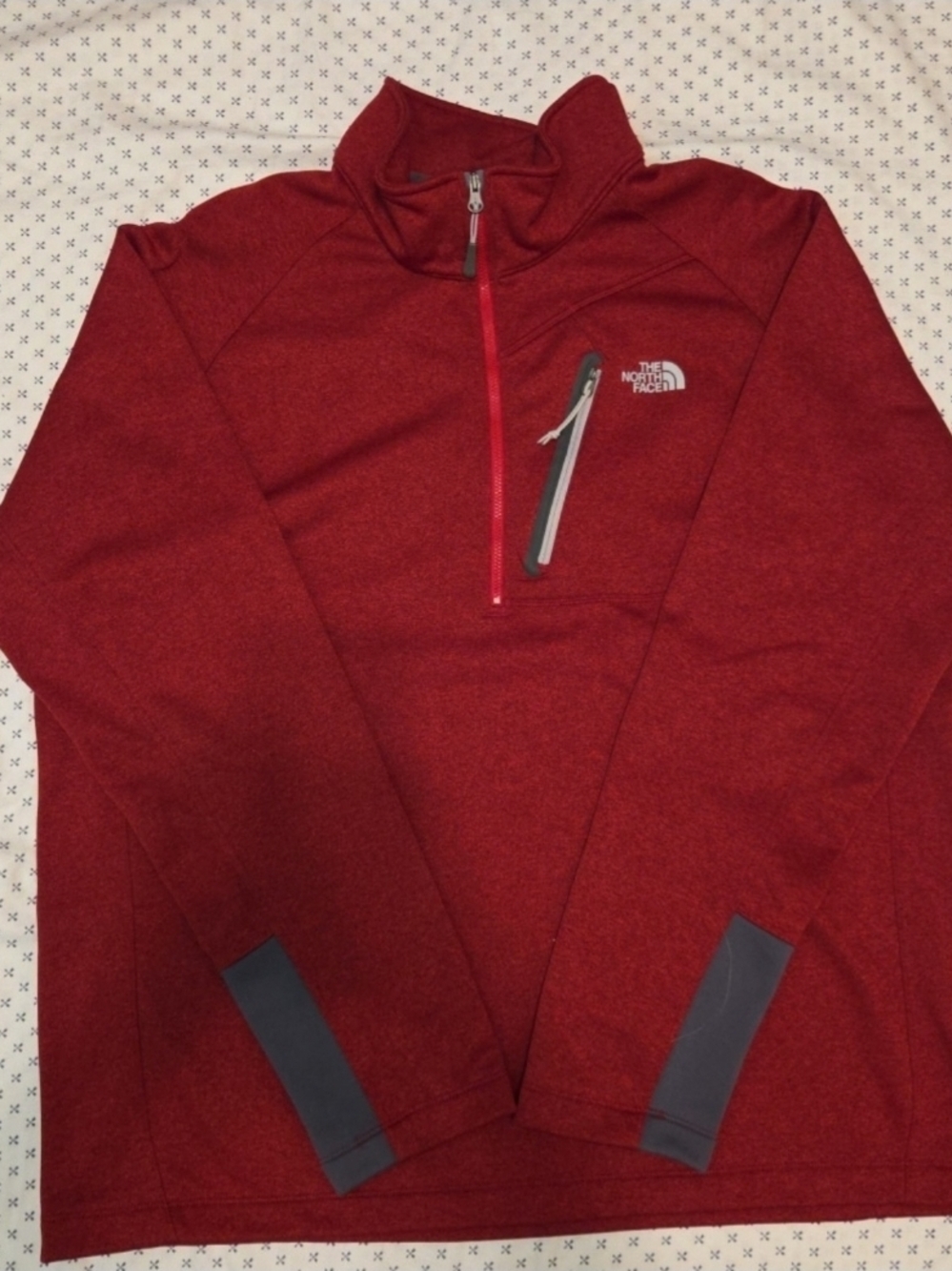 The North Face Men’s Red Half-Zip Jacket